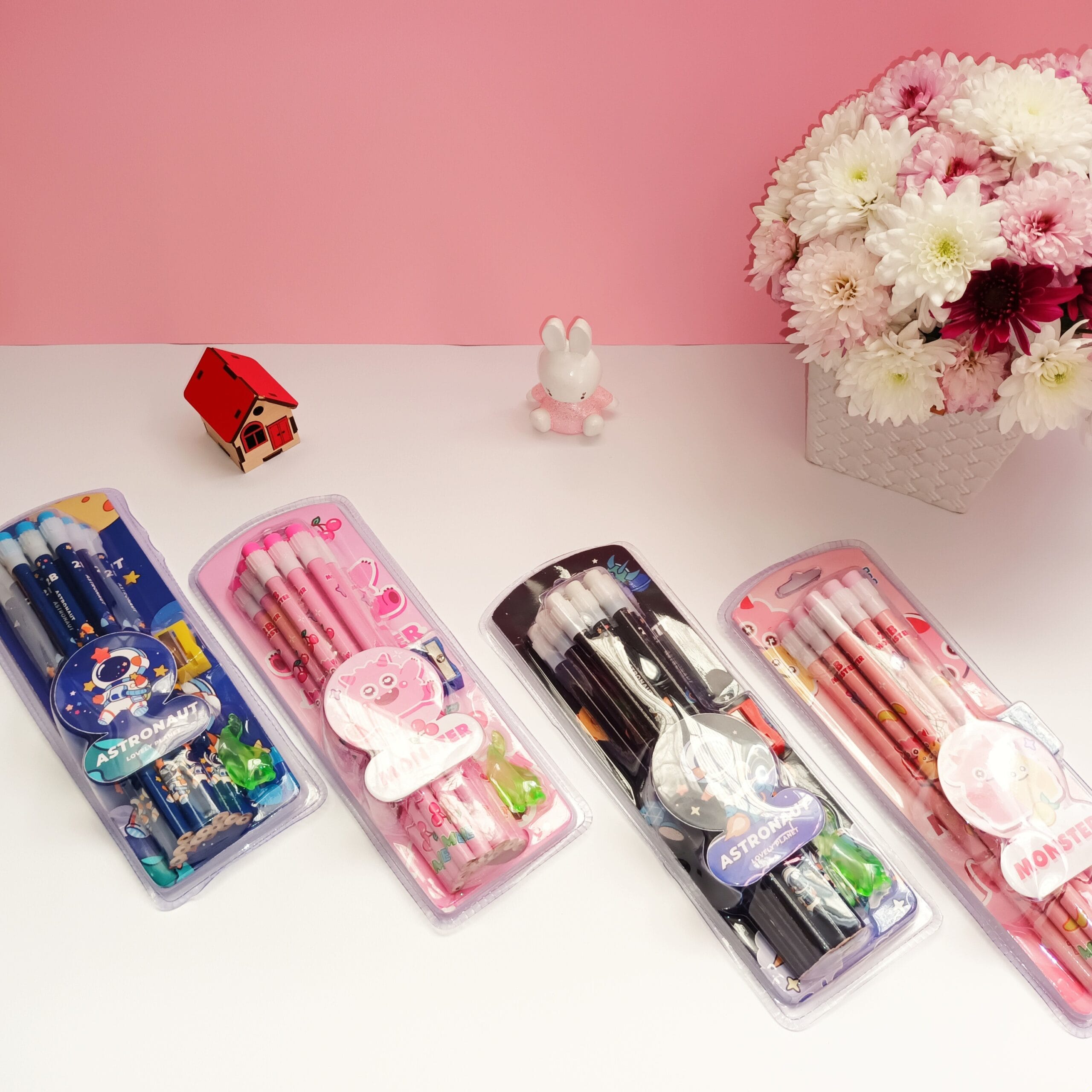 ست مداد تراش، مداد سرپاک کن دار و مدادگیر سیلیکونی